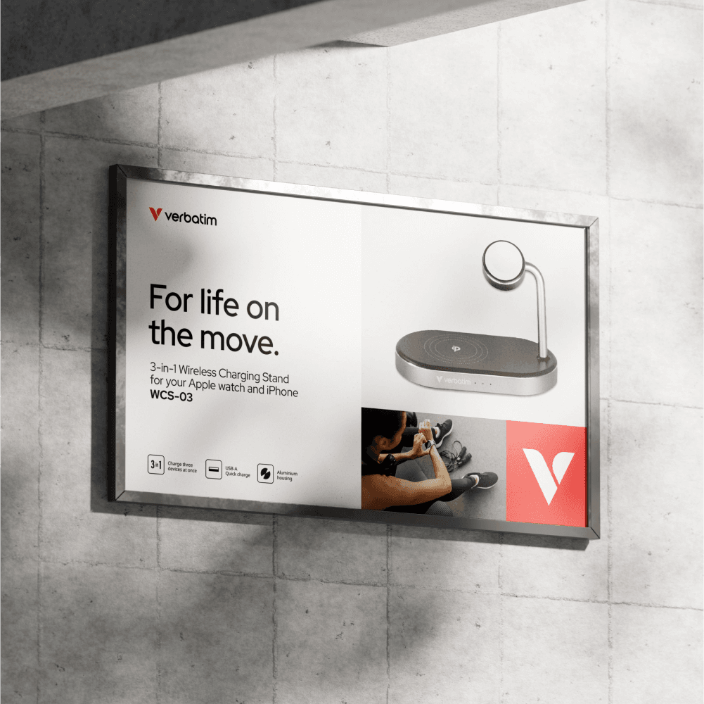 Wireless charging stand for Apple Watch and iPhone.